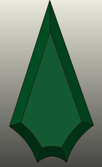 The Arrow Series logo - Green Arrow 3D model_1