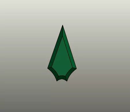 The Arrow Series logo - Green Arrow 3D model_0