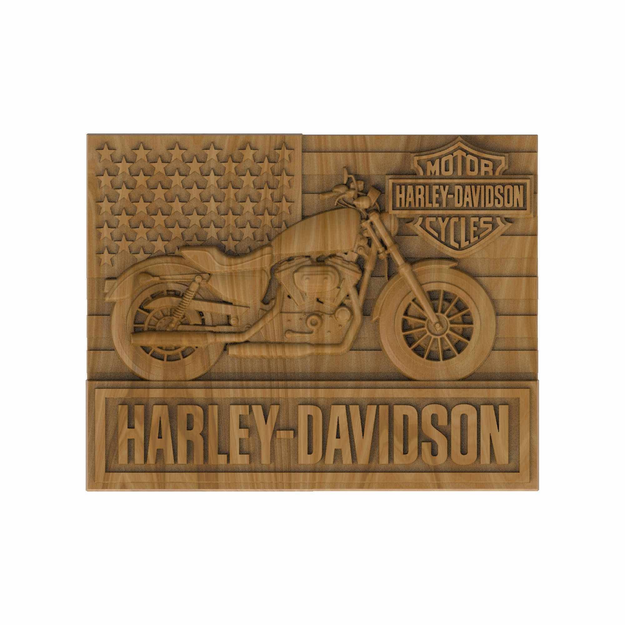 Carved panel painting STL 3D model_2