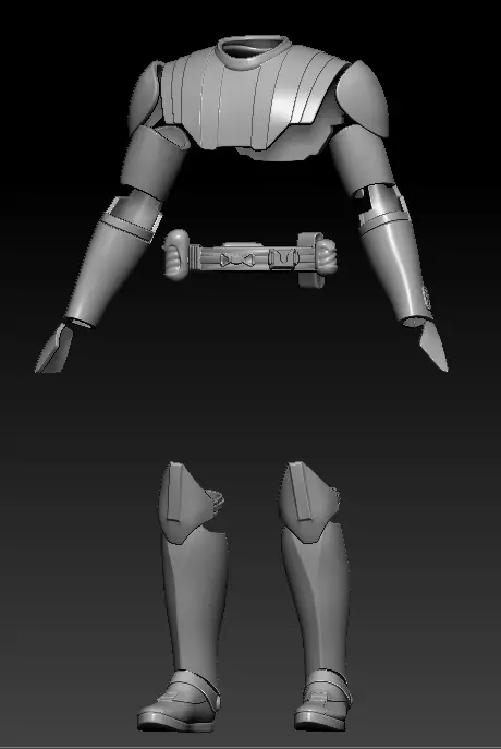 Jedi Armor One12 Scale STL files 3D print model_0