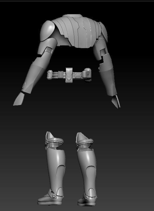 Jedi Armor Full Size Props STL Files 3D print model_1