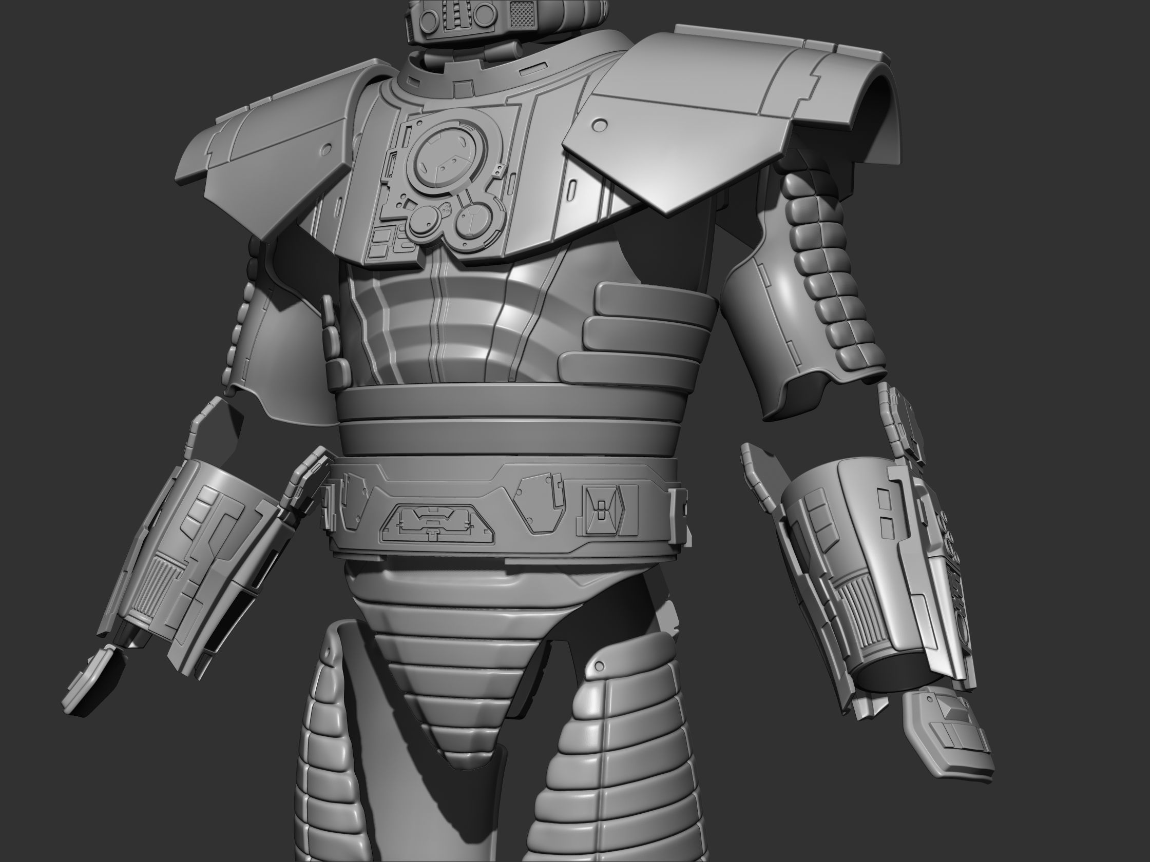 Darth Malgus One12 Scale Armor STL Files 3D model 3D printable CGTrader