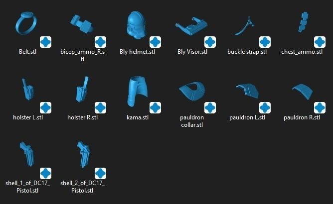 Commander Bly One12 Scale STL Files 3D print model_1