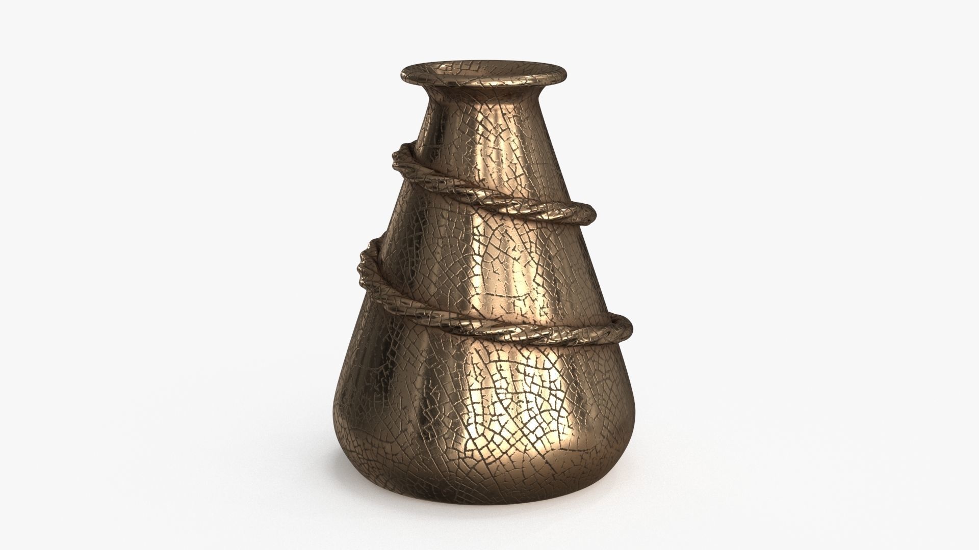 Metal Vase v2 Low-poly 3D model_4