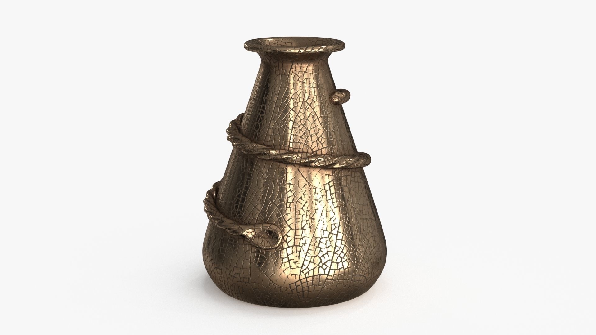 Metal Vase v2 Low-poly 3D model_9