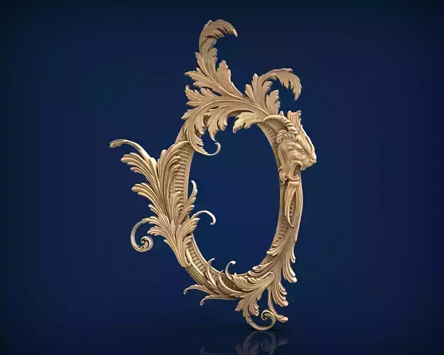Carved frame painting STL