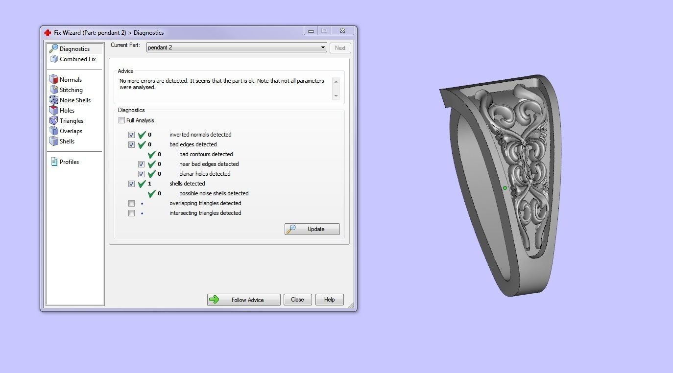 Virgin Mary pendant 3D print model_4