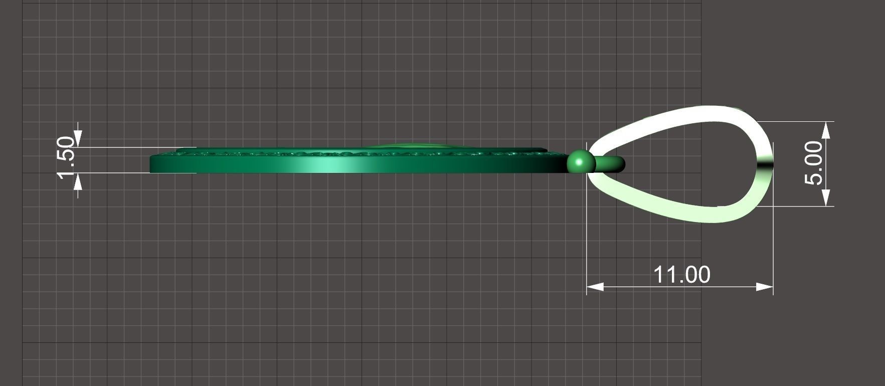 Virgin Mary pendant 3D print model_6