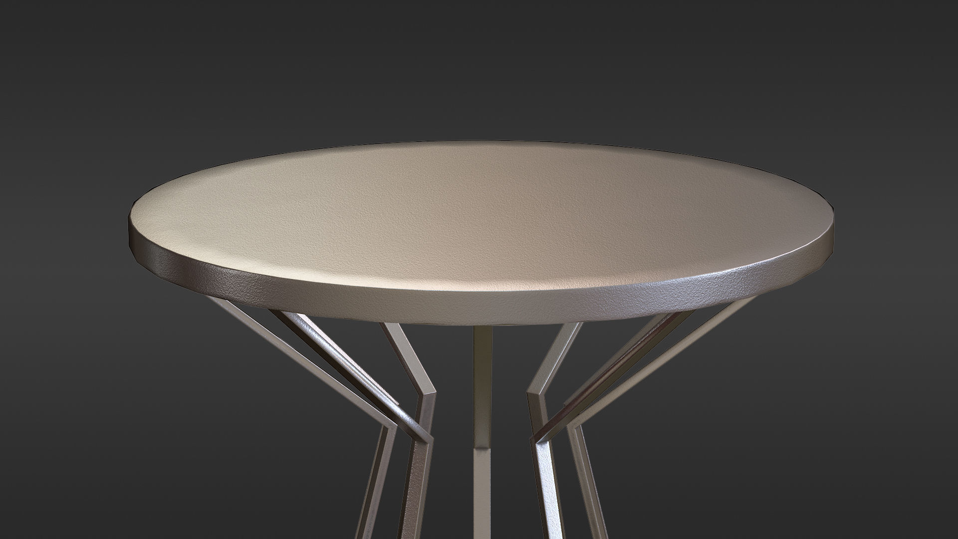 Metal Coffee table Free 3D model_7