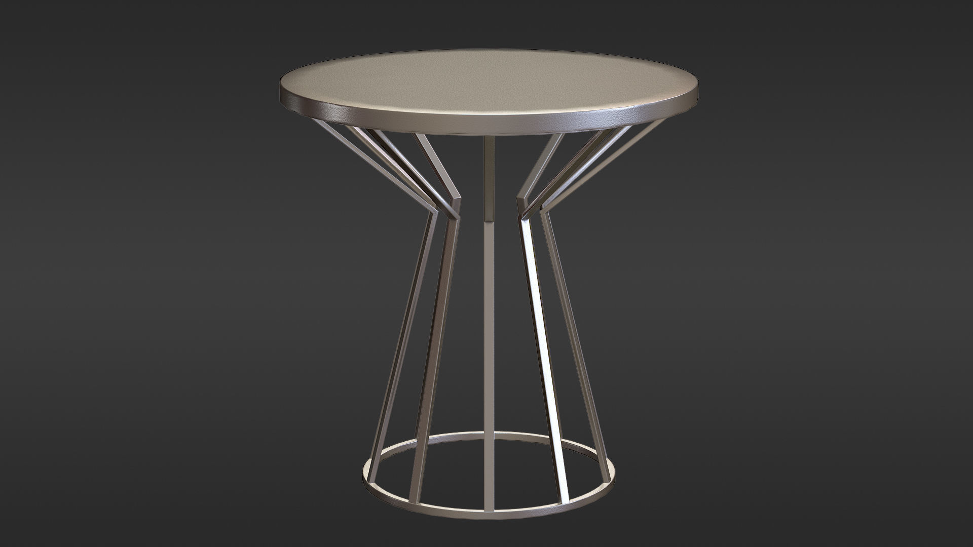 Metal Coffee table Free 3D model_1