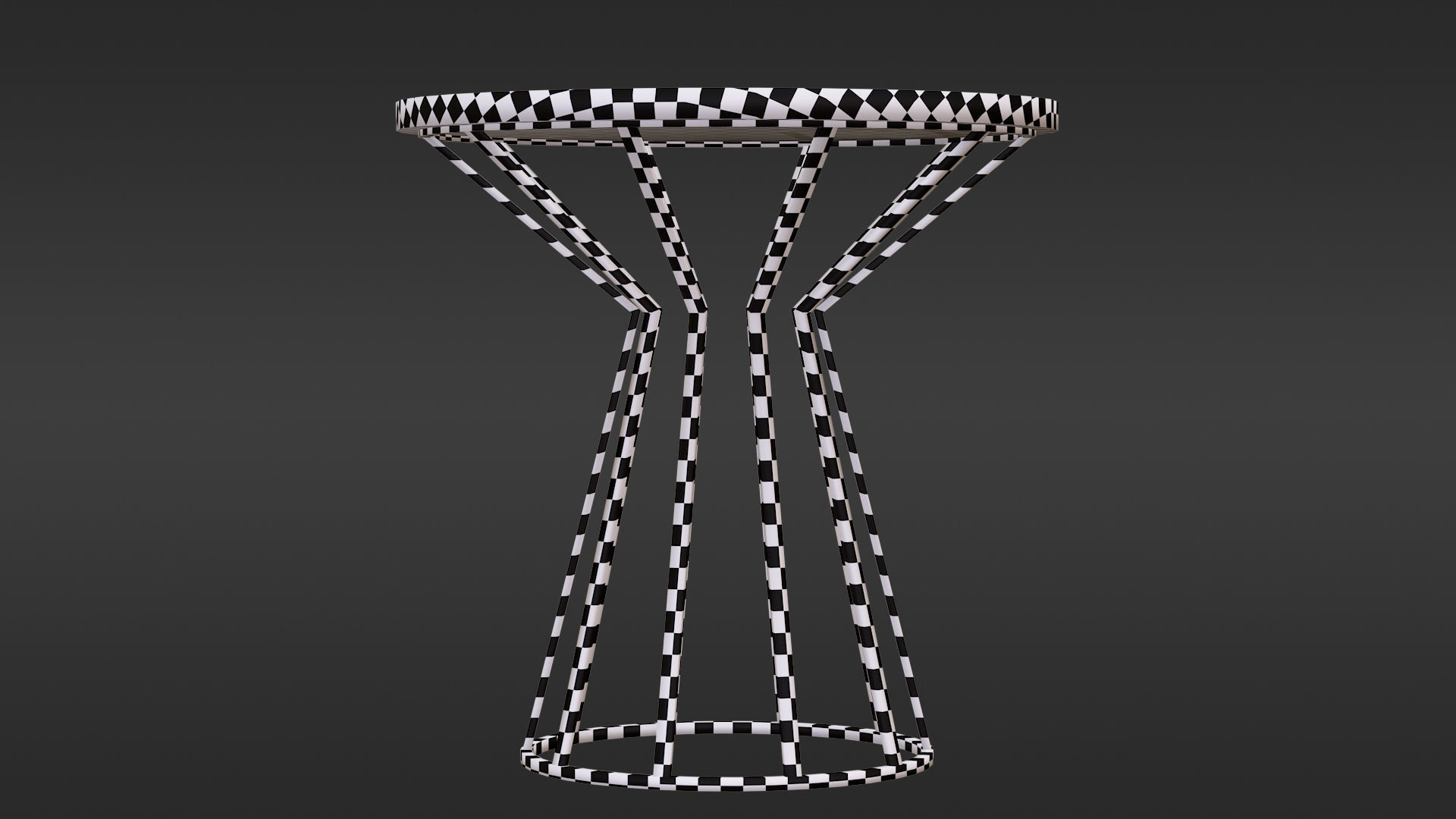 Metal Coffee table Free 3D model_5