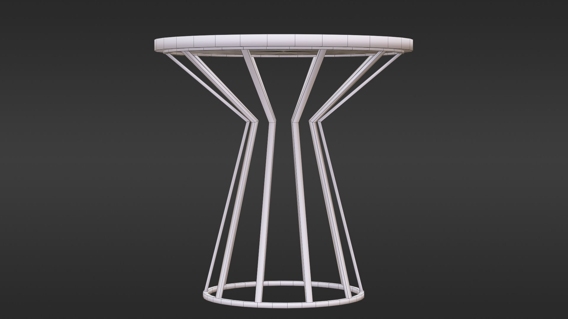 Metal Coffee table Free 3D model_6