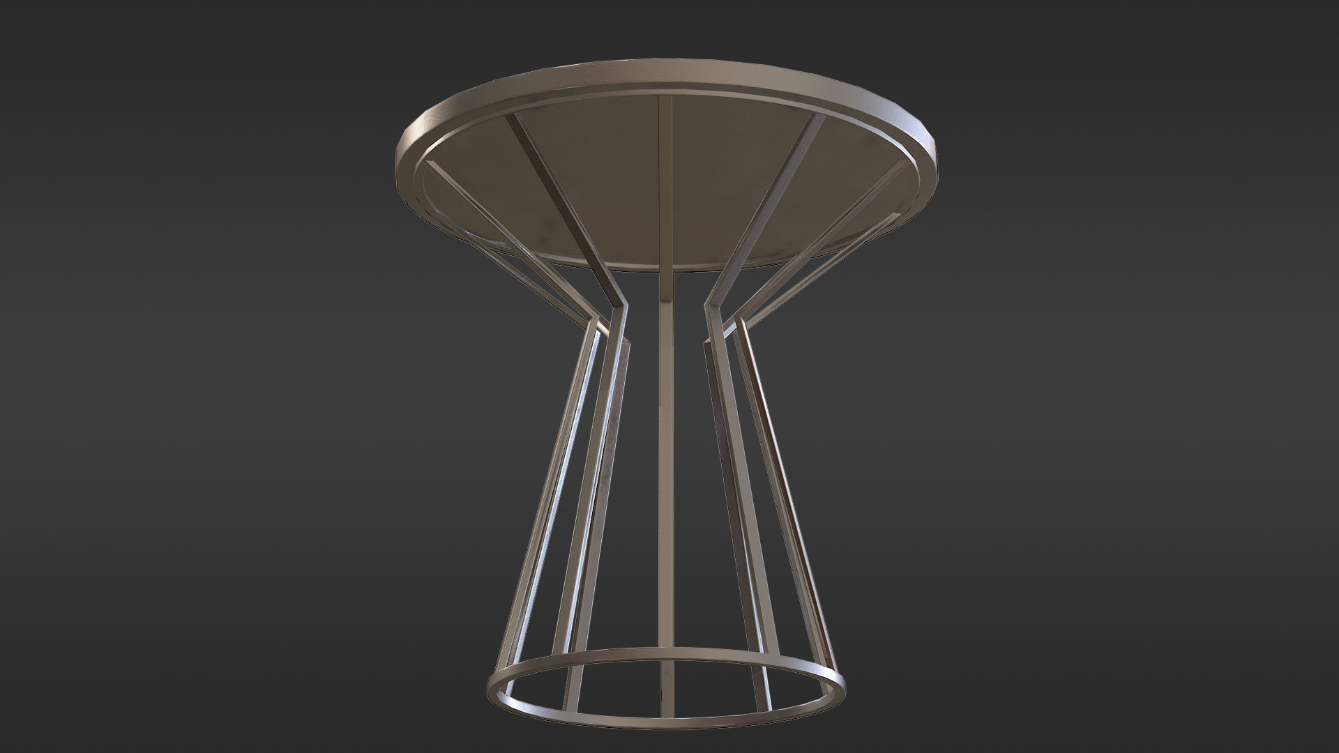Metal Coffee table Free 3D model_11