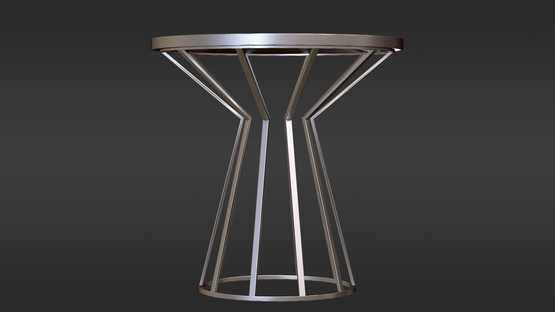 Metal Coffee table Free 3D model_4