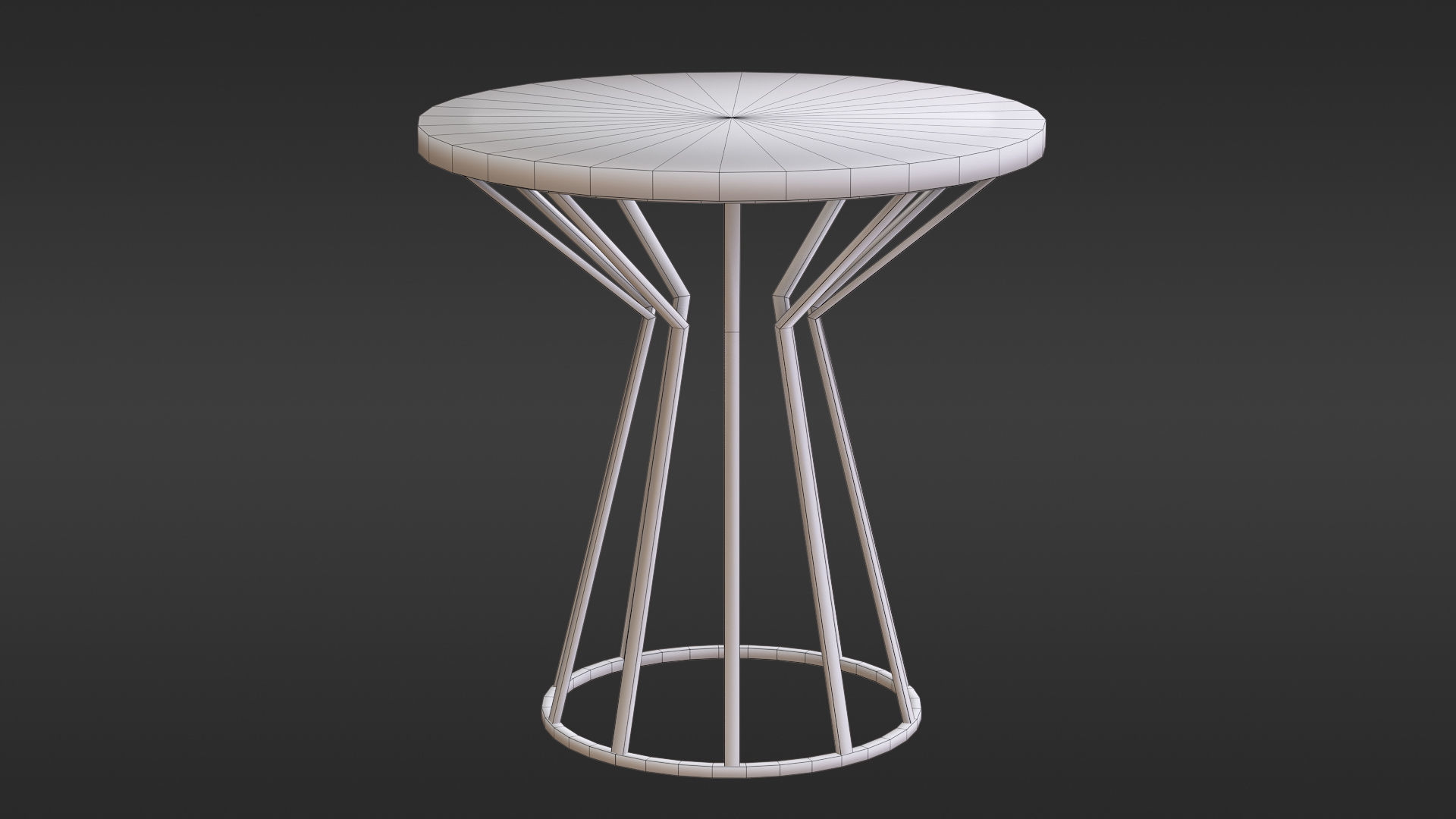 Metal Coffee table Free 3D model_3