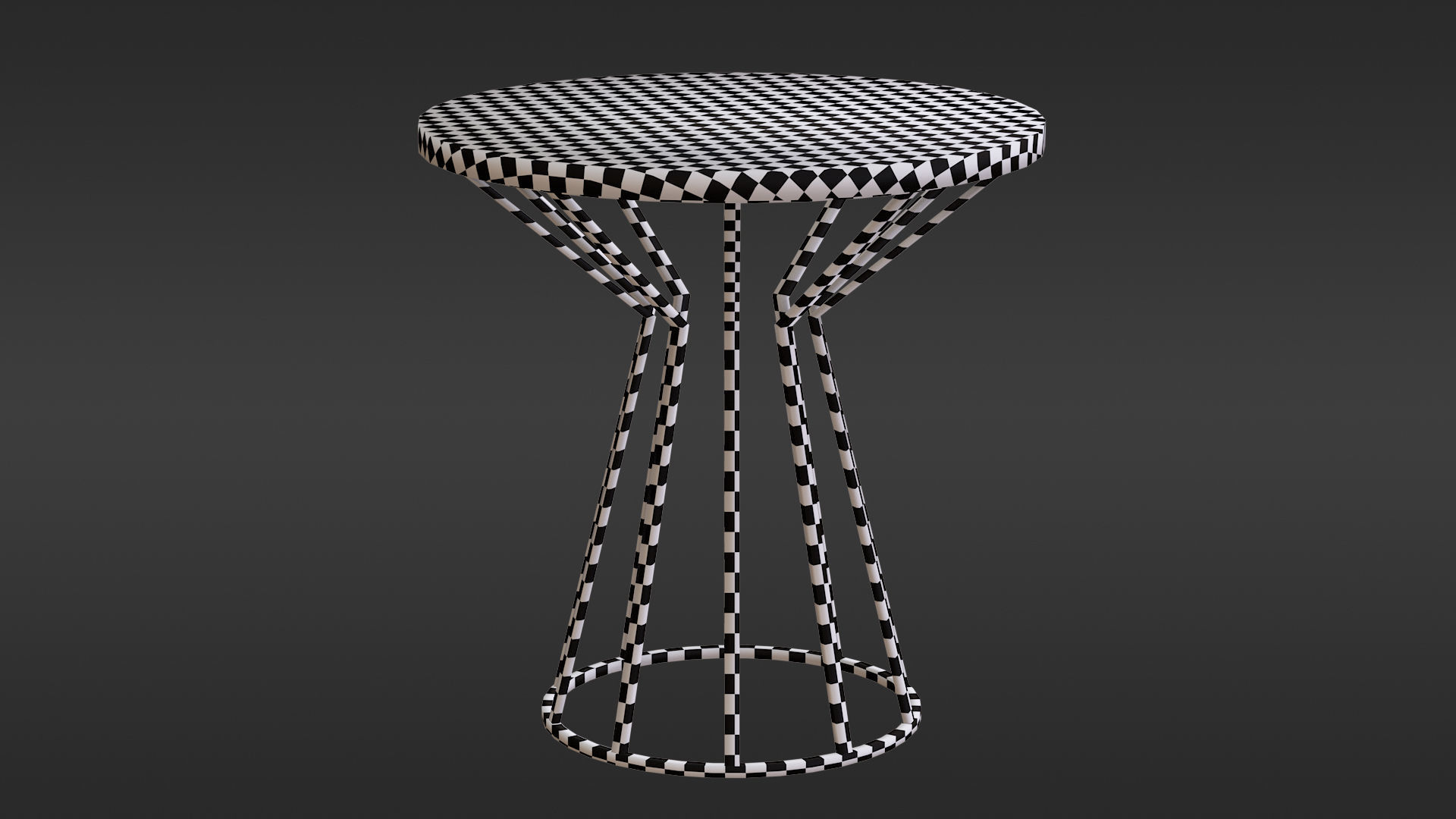 Metal Coffee table Free 3D model_2