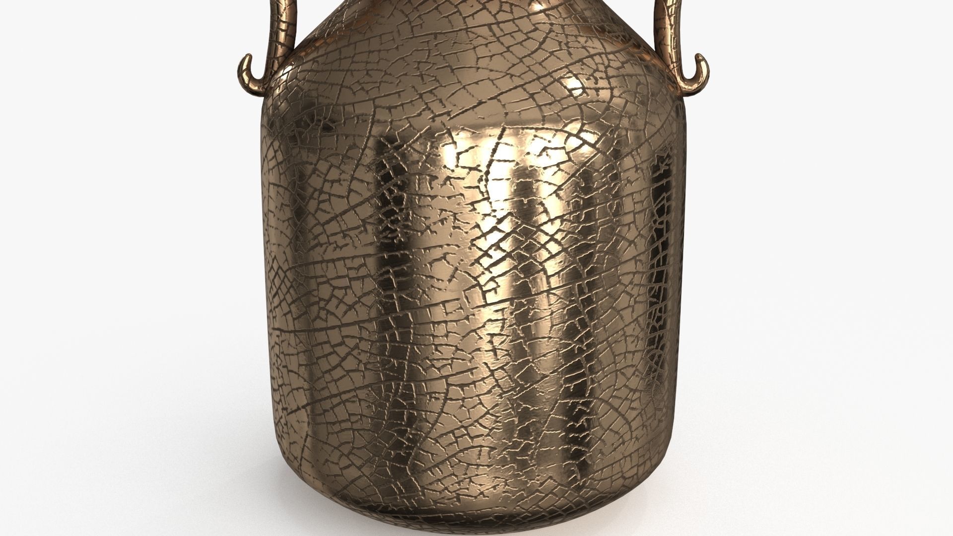 Metal Vase set of 2 3D Model Collection_12