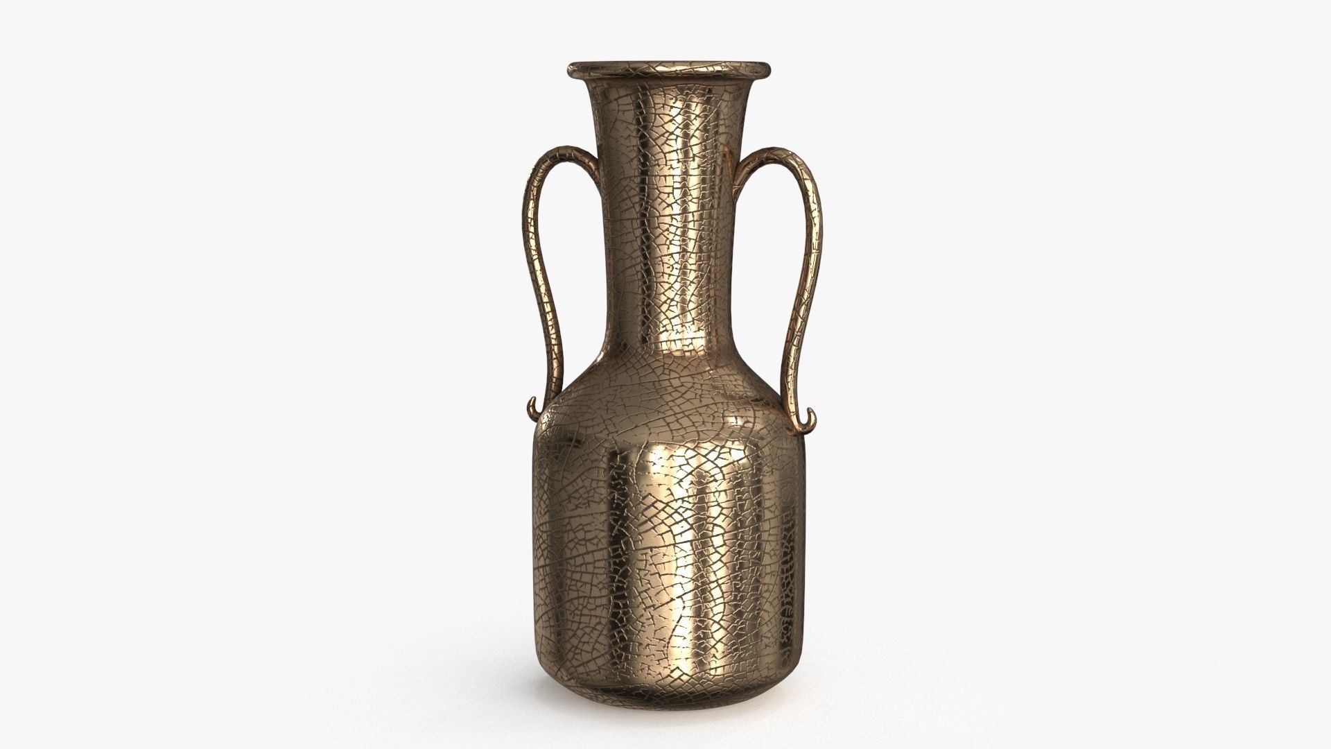 Metal Vase set of 2 3D Model Collection_8