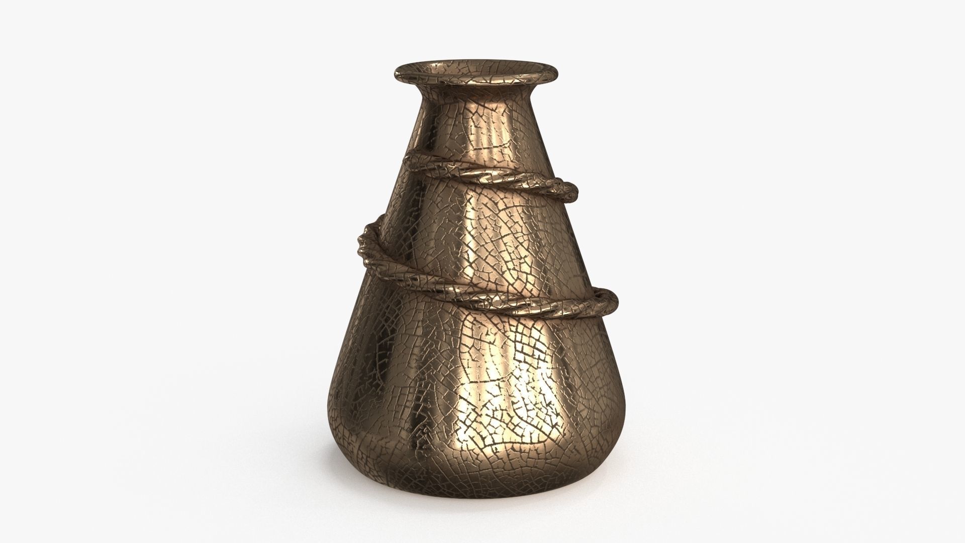 Metal Vase set of 2 3D Model Collection_23