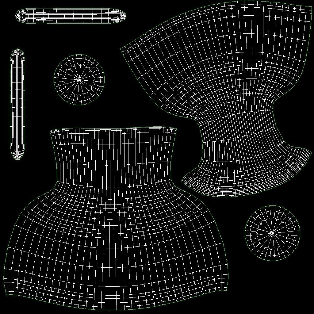 Metal Vase set of 2 3D Model Collection_15