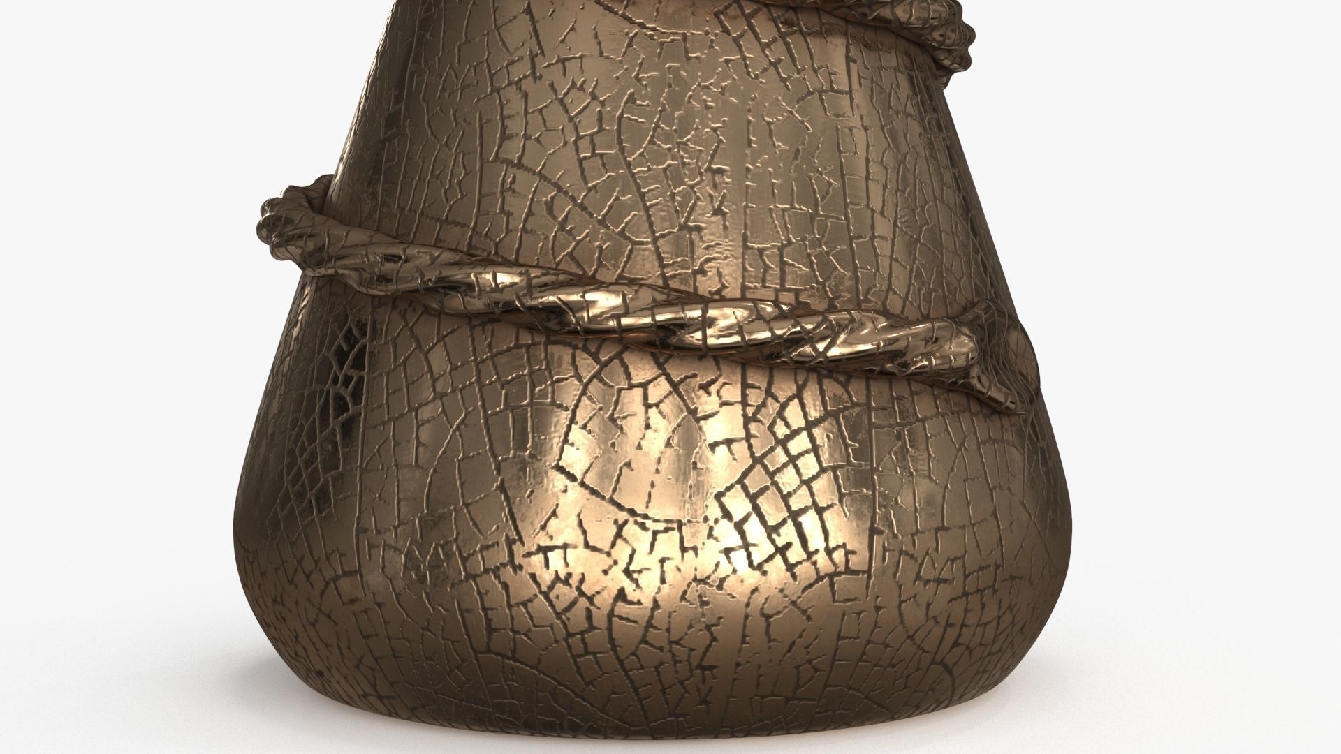 Metal Vase set of 2 3D Model Collection_43