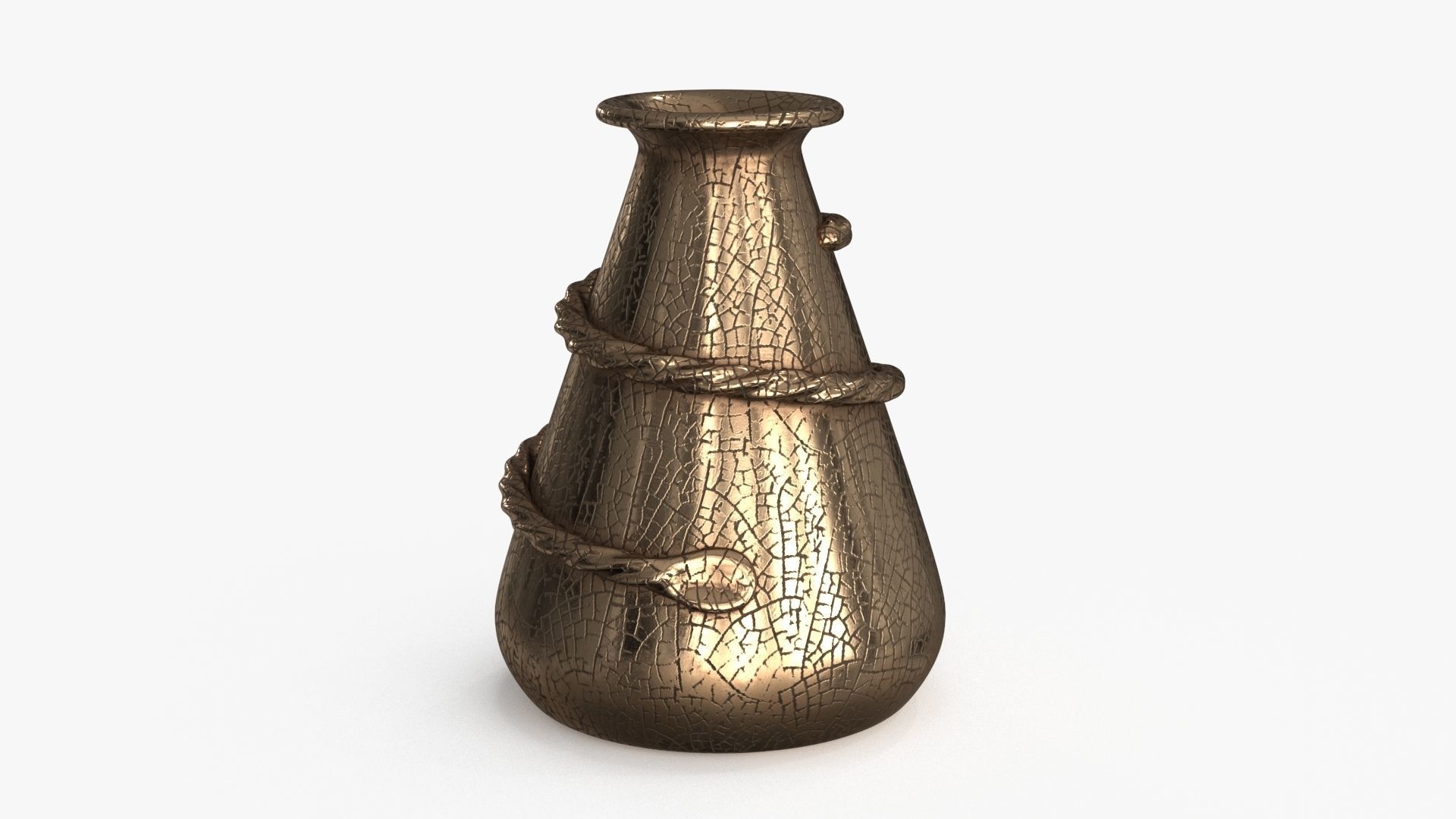 Metal Vase set of 2 3D Model Collection_38