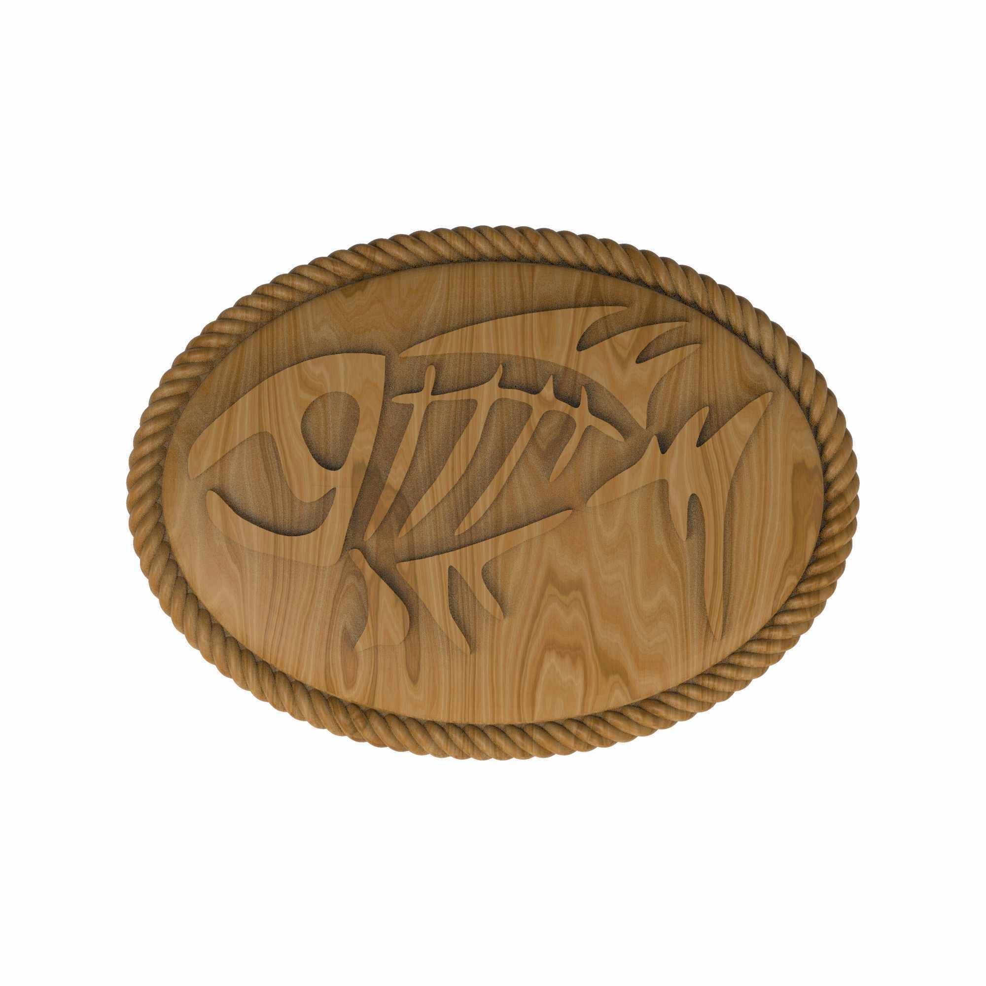 Carved panel painting STL 3D model_1