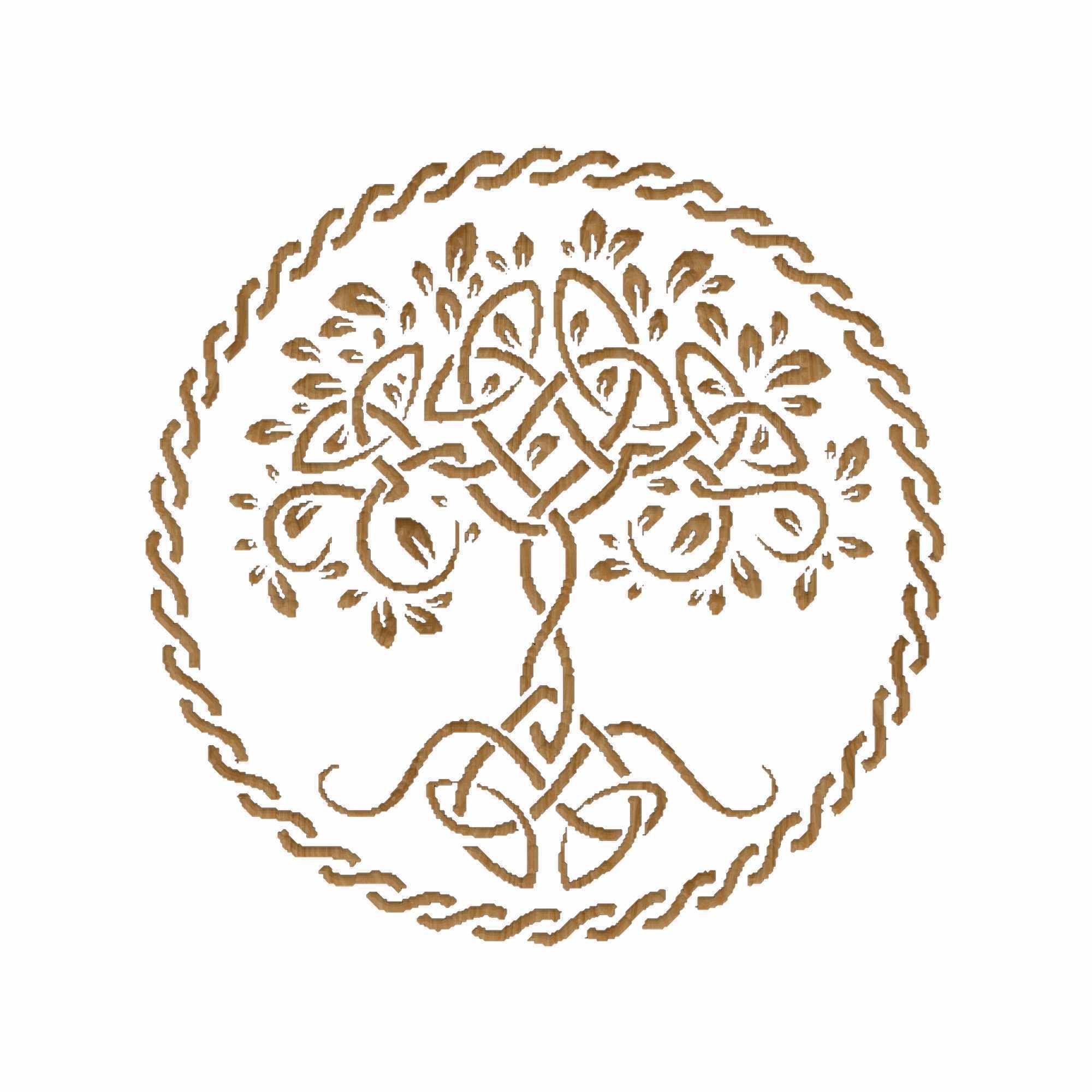 Carved panel painting STL 3D model_1