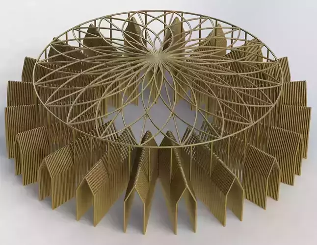 Wonderful architectural complex 3D print model