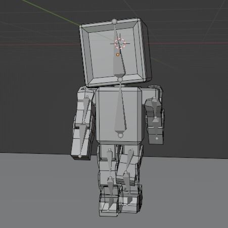 Small Robot PBR Free low-poly 3D model_1