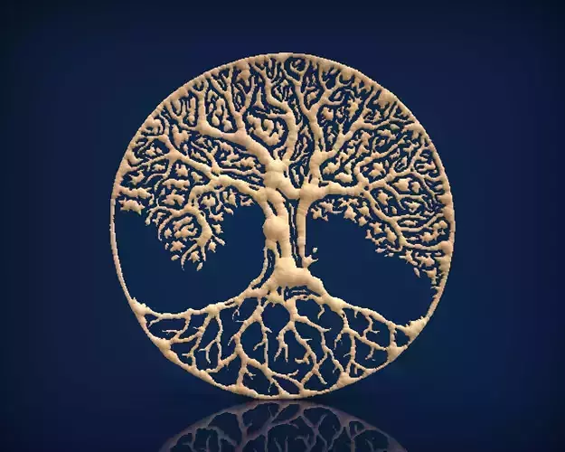 Carved panel painting STL