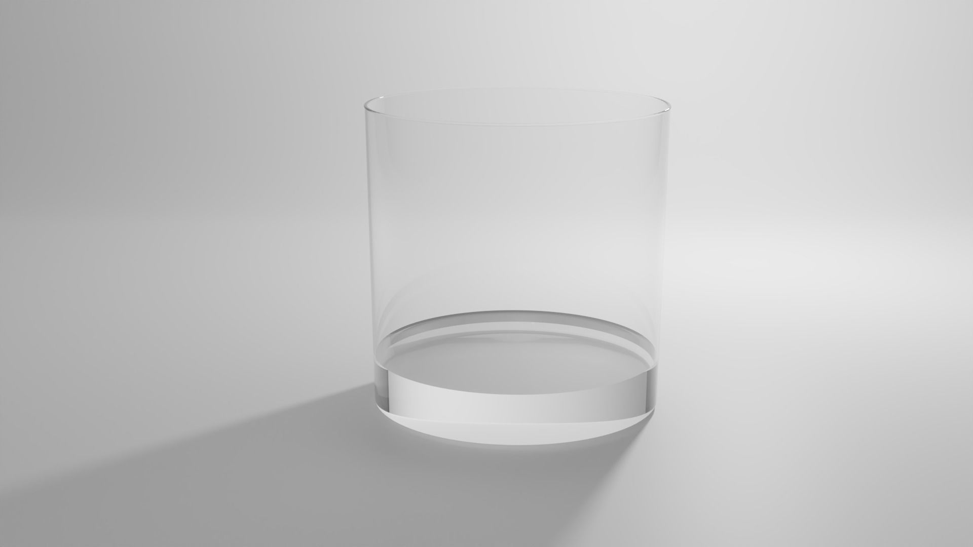Glass Cup Low-poly 3D model_3
