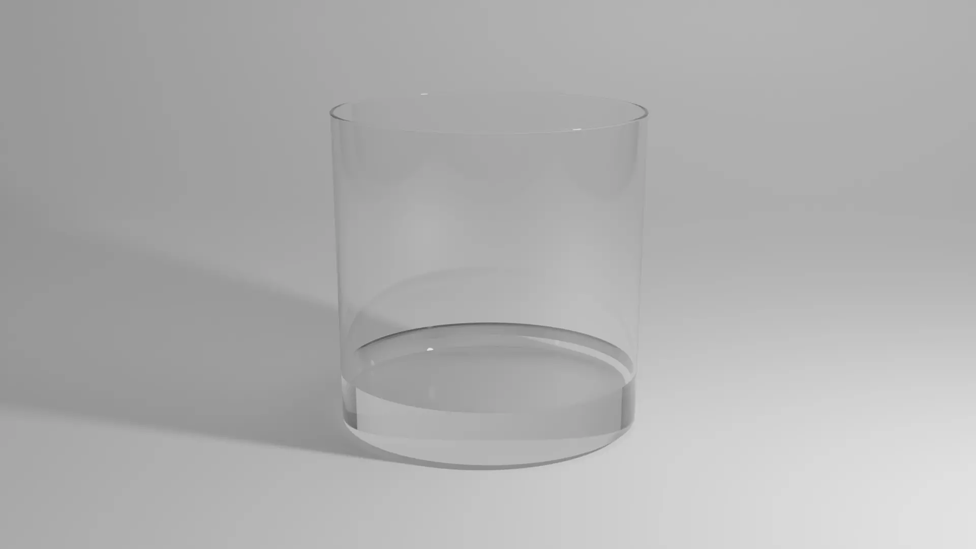 Glass Cup Low-poly 3D model_0
