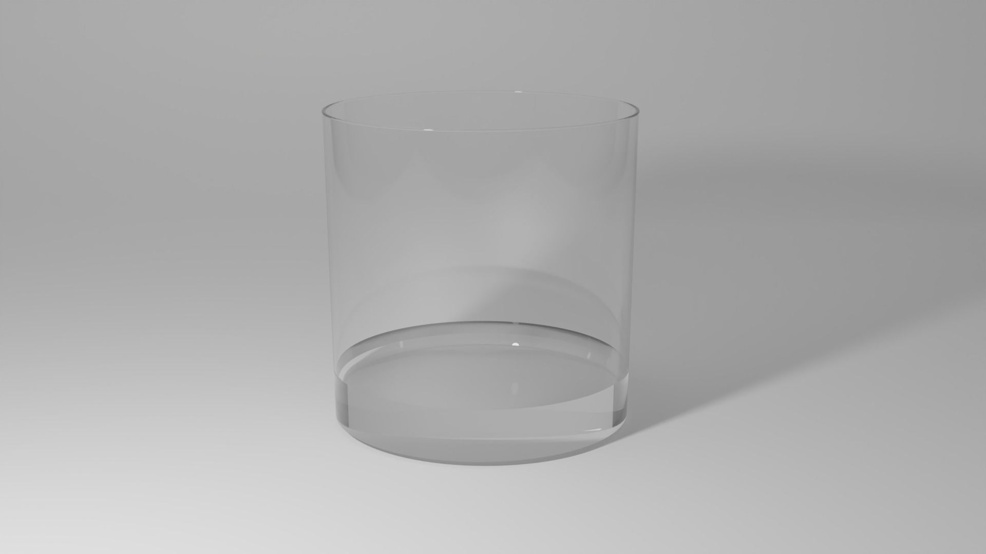Glass Cup Low-poly 3D model_1