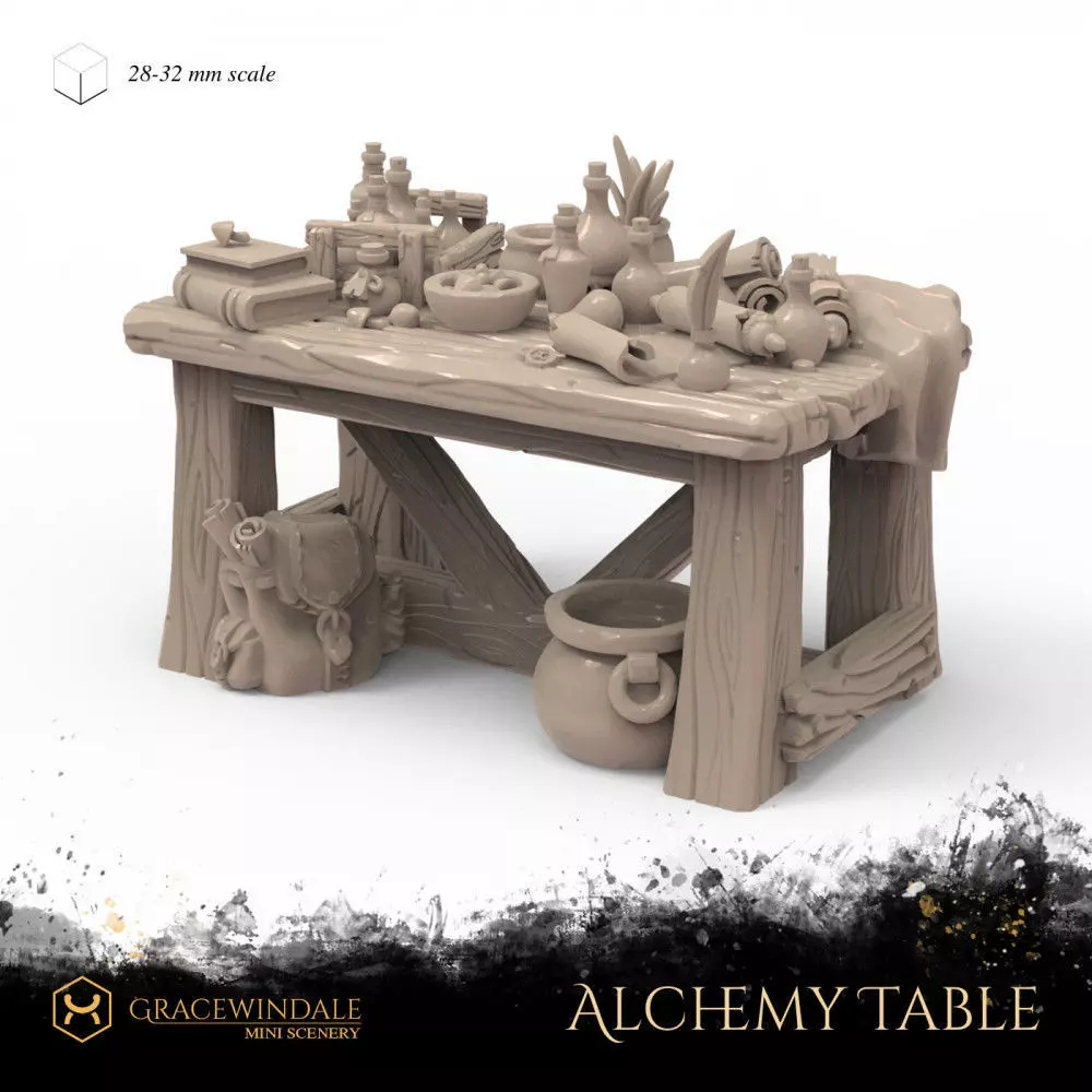 Alchemy Table 3D print model_0