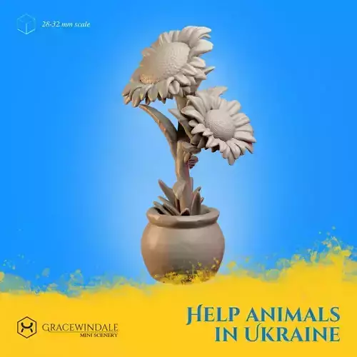 Sunflower of Hope 3D print model
