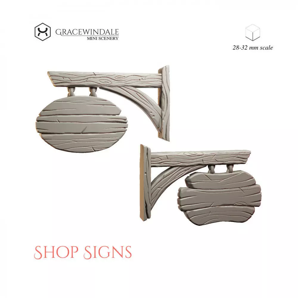Shop Signs 3D print model_0
