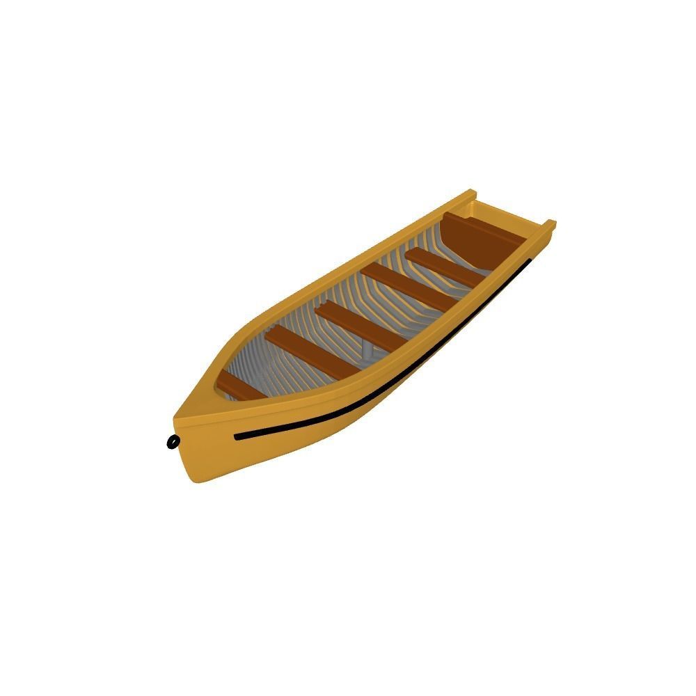 CARGO CANOE 3D model 3D printable CGTrader