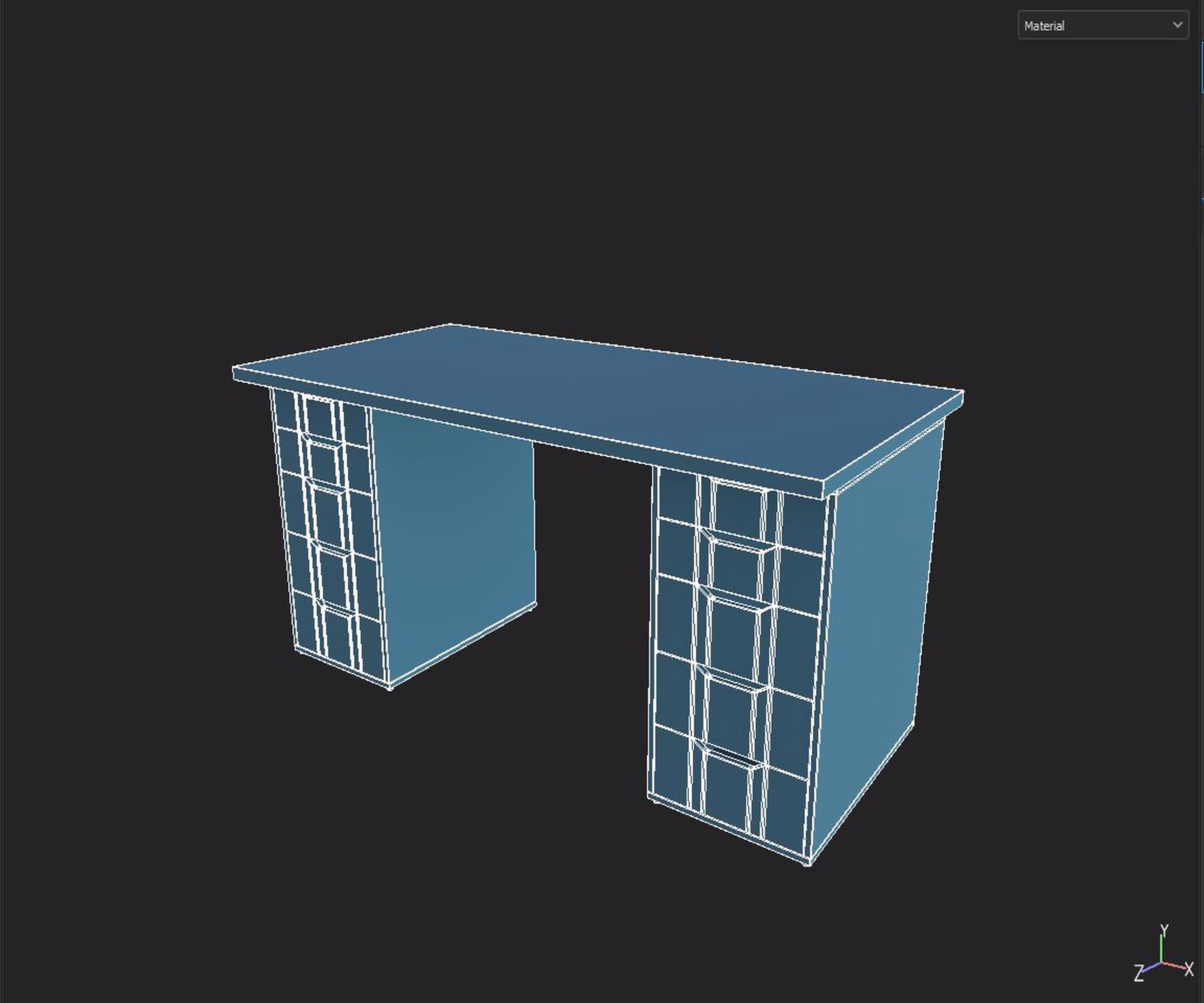 IKEA Table Low-poly 3D model_6