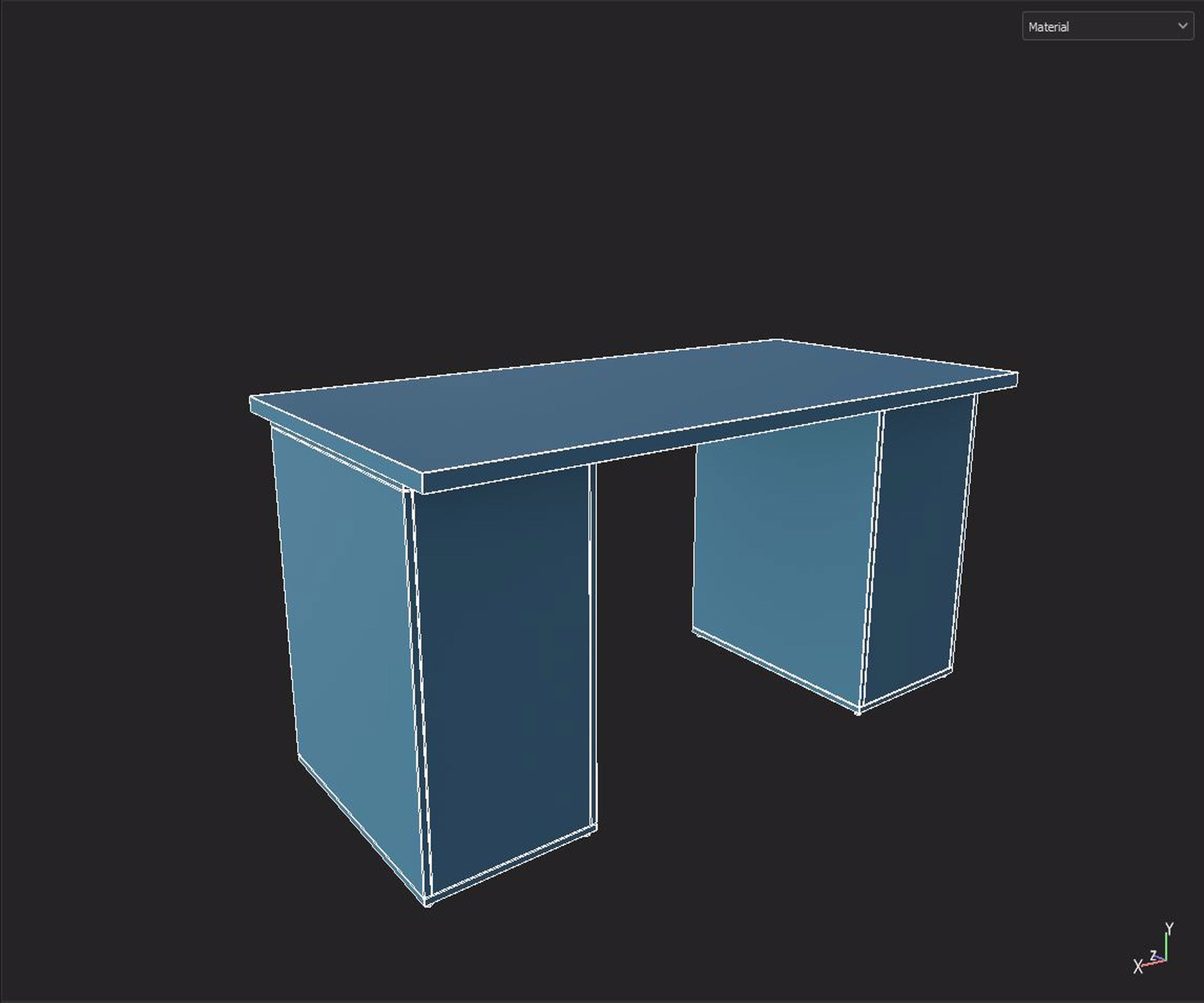 IKEA Table Low-poly 3D model_7