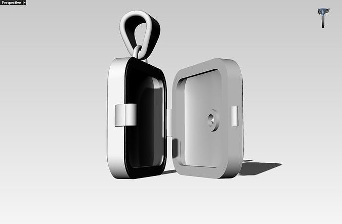 Quadrat Locket for two pictures 3D print model