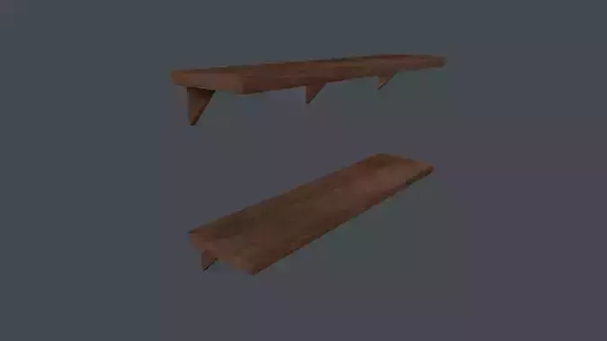 Medieval Shelf 3D Model
