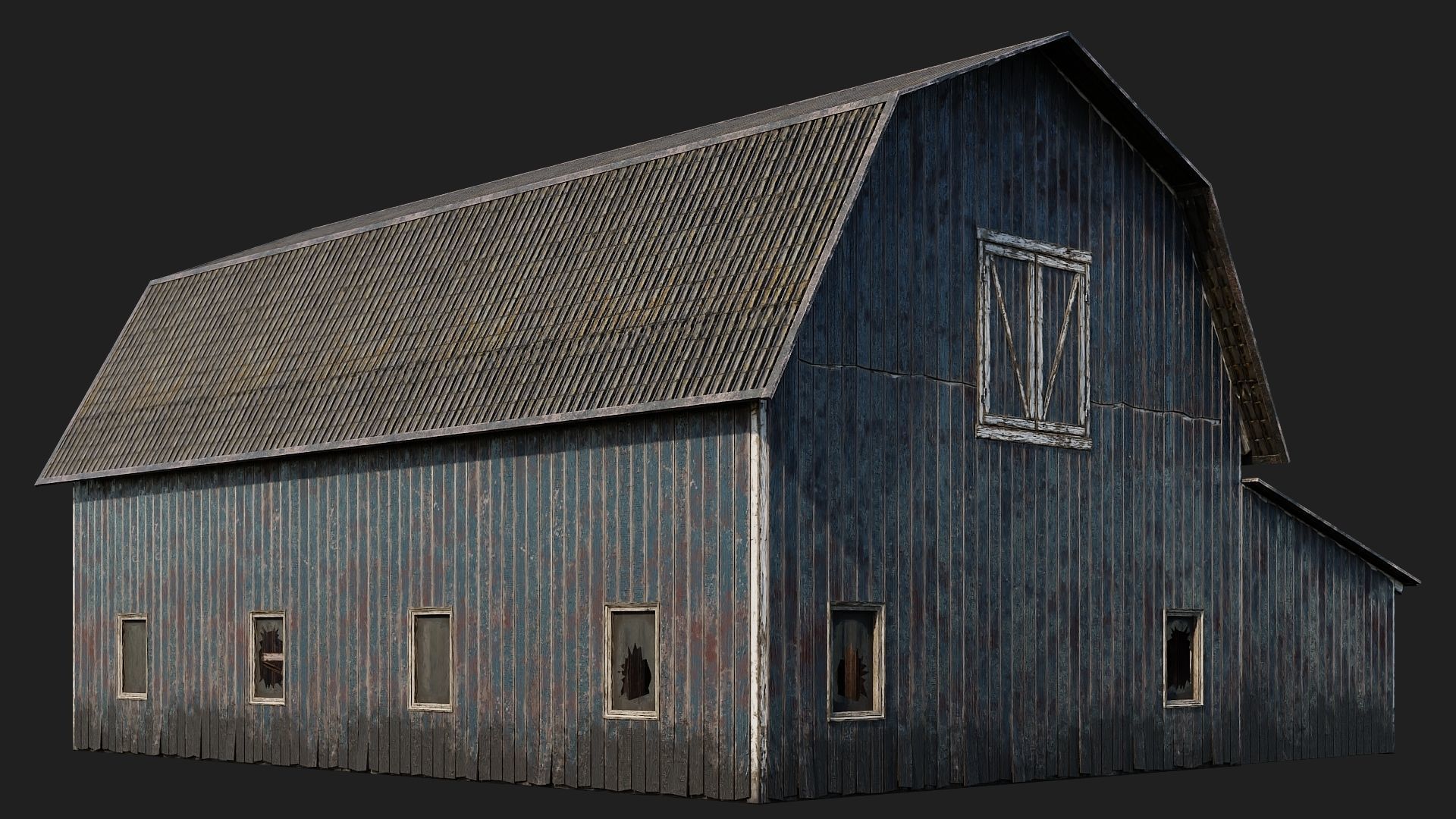 41-42-43-44 - Farm Buildings 4K PBR GameReady Low-poly 3D model_27