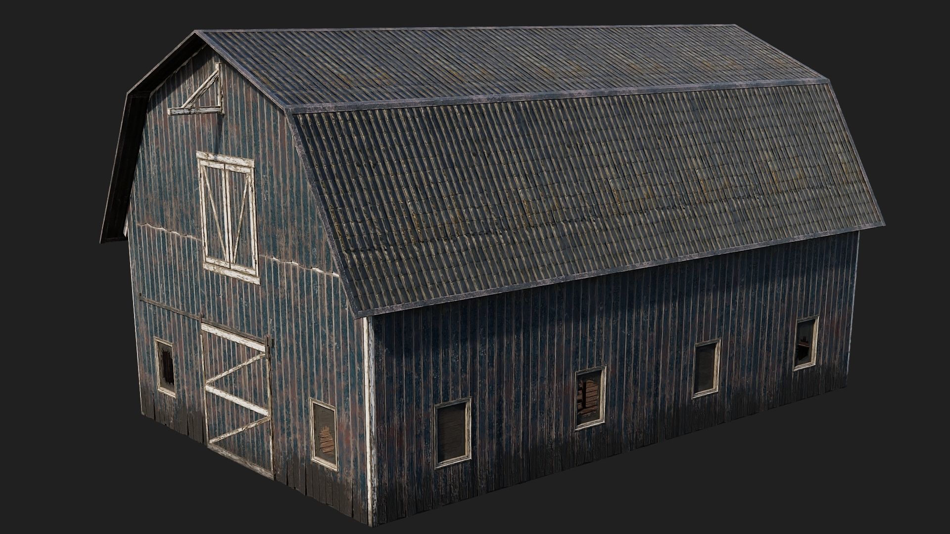 41-42-43-44 - Farm Buildings 4K PBR GameReady Low-poly 3D model_31