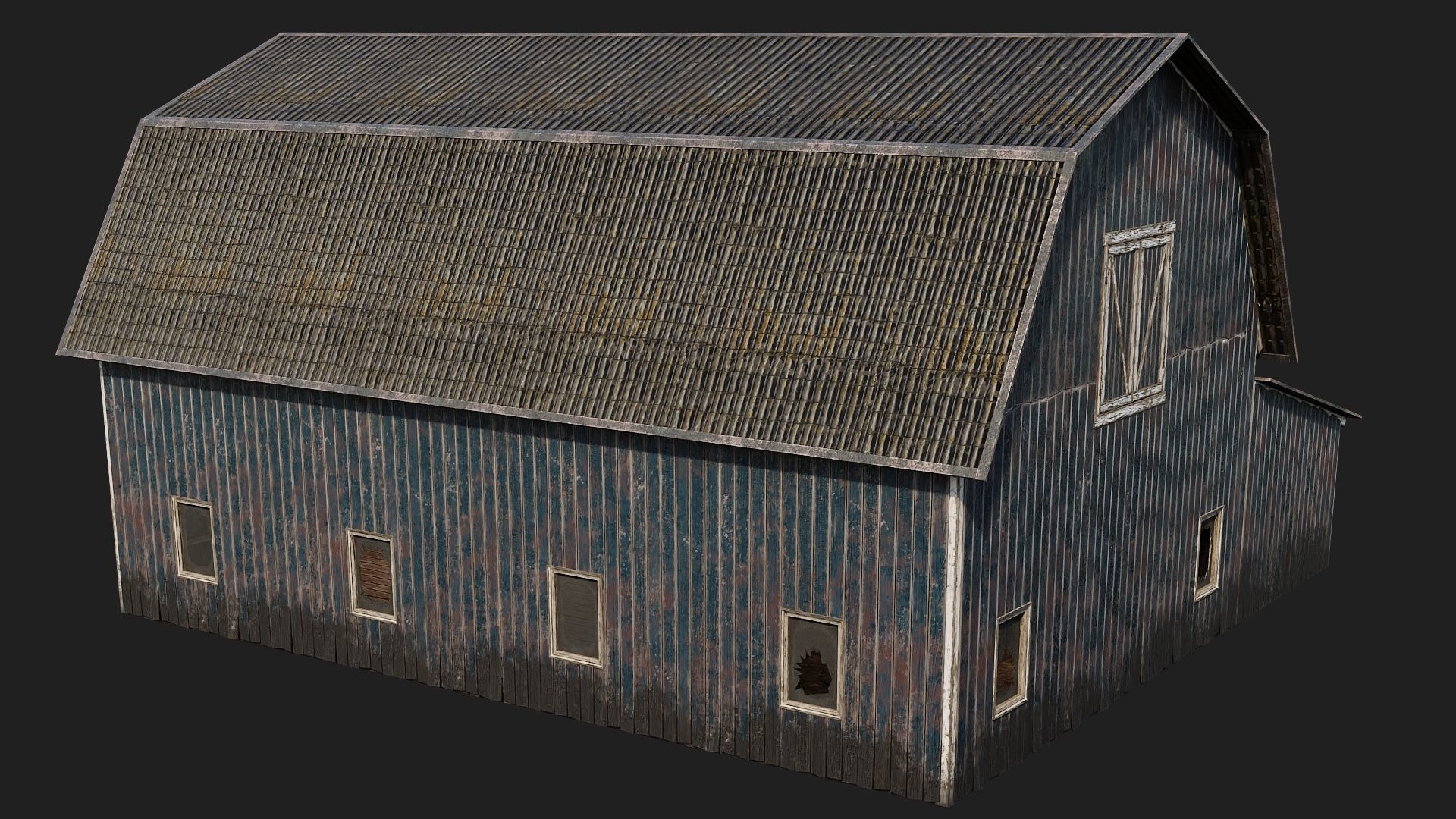 41-42-43-44 - Farm Buildings 4K PBR GameReady Low-poly 3D model_32