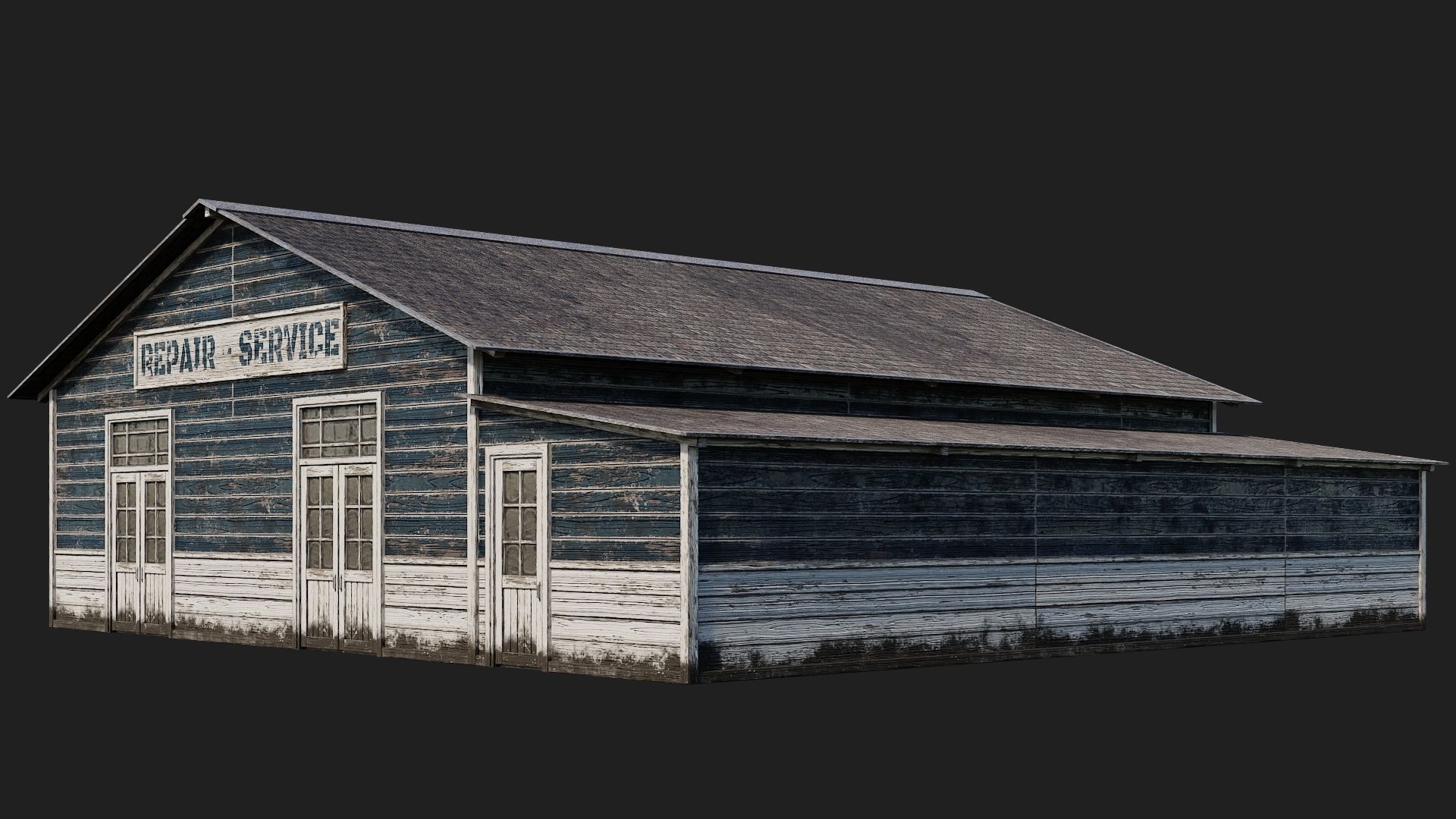 45-46-47-48 - Farm Buildings 4K PBR GameReady Low-poly 3D model_26