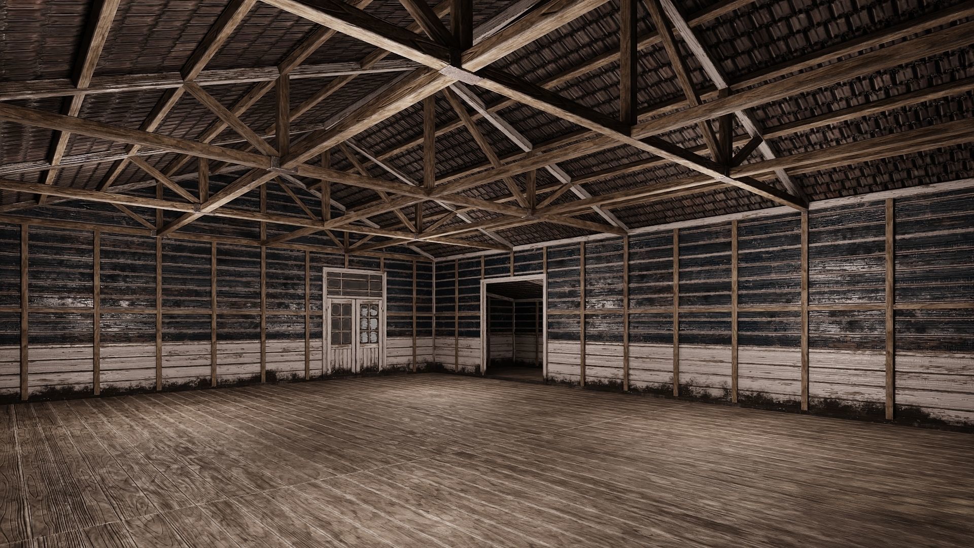 45-46-47-48 - Farm Buildings 4K PBR GameReady Low-poly 3D model_6