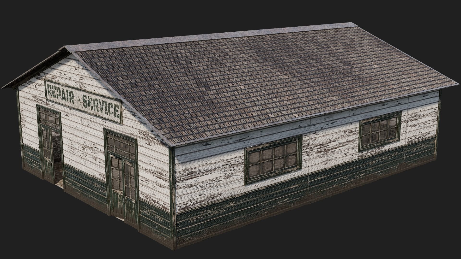 45-46-47-48 - Farm Buildings 4K PBR GameReady Low-poly 3D model_14