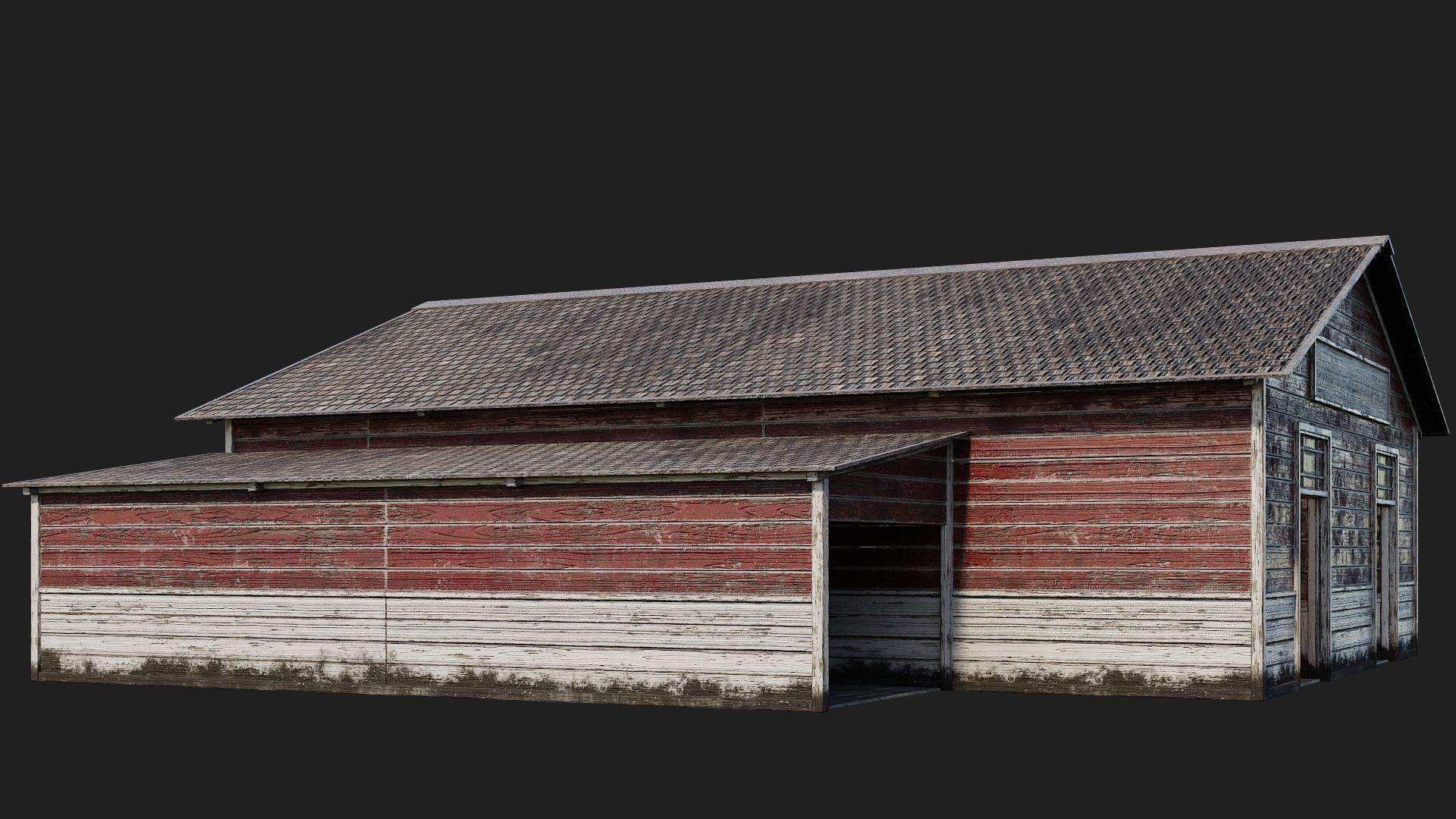 45-46-47-48 - Farm Buildings 4K PBR GameReady Low-poly 3D model_21