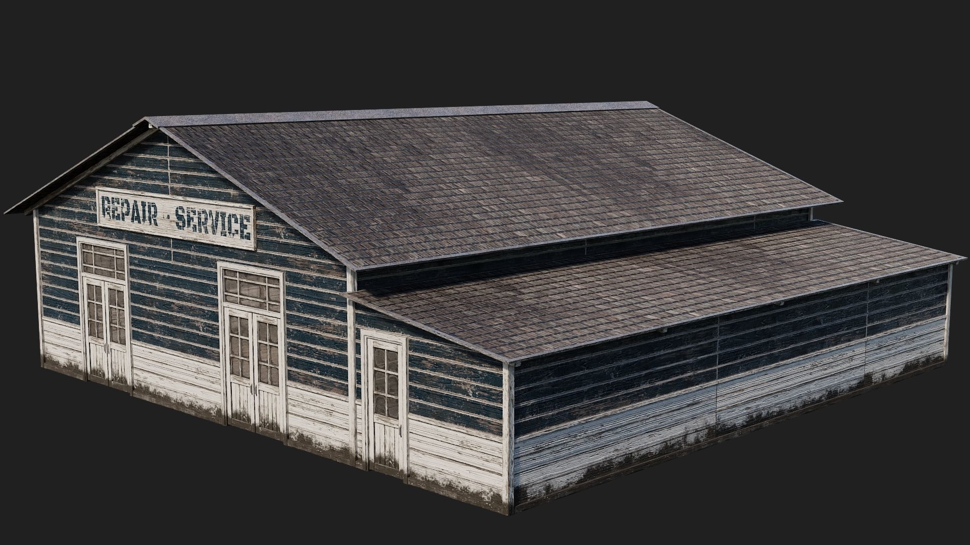 45-46-47-48 - Farm Buildings 4K PBR GameReady Low-poly 3D model_31